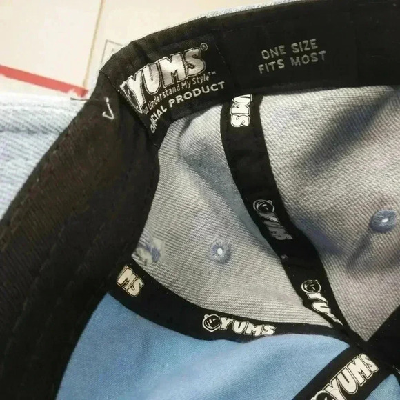 Yums Denim Adjustable Hat NWT Unisex - Picture 4 of 5